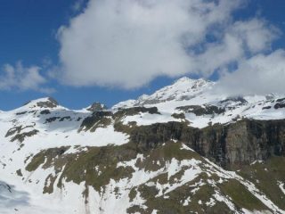 il massiccio del Monte Rosa dal colle
