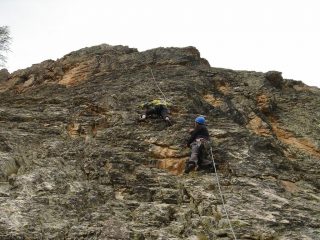 L'ultima lunghezza, poco prima dell'usc ita