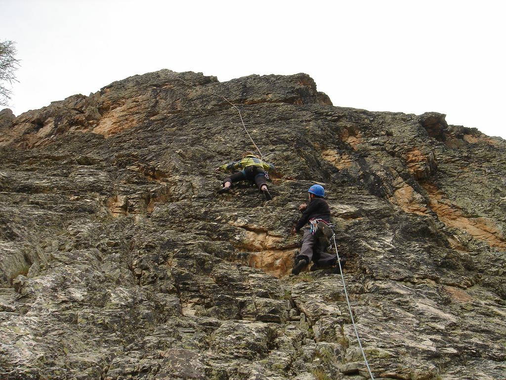 L'ultima lunghezza, poco prima dell'usc ita