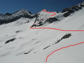 dalle rocce le pariate il percorso verso l'autour