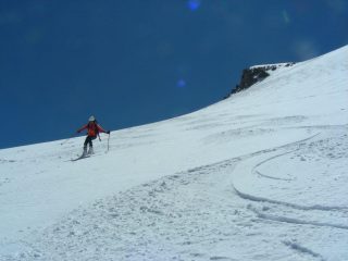 in discesa sulla parte alta