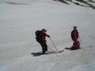 Scendendo nel canale di Ritzbach
