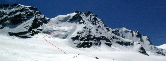 Versante NW del Colle di Montandayné