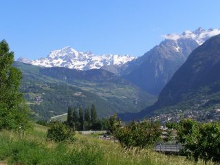 Grandi panorami all'inizio della salita