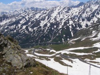 Gran parte della salita vista dall'alto