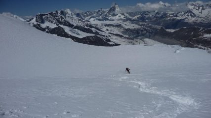 Scendendo.... Matterhorn di fronte a noi