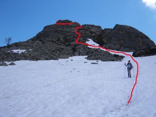 Tratto finale di salita