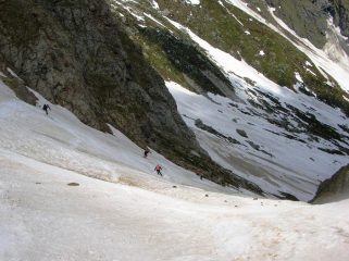 ... imbocchiamo il canalone e lo troviamo in ottime condizioni
