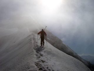 Cresta sopra il bivacco