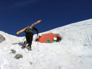 Arrivo al bivacco W.Blais