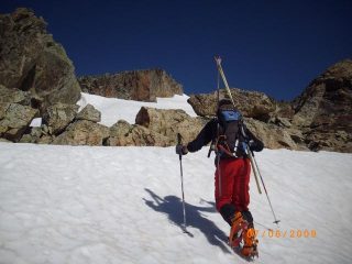 risalendo la cresta sud dell'Aver