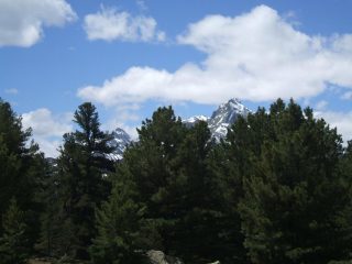 Pelvo d'Elva e Chersogno visti dal rifugio Bagnur
