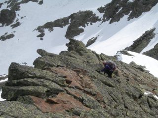 cresta che porta in vetta
