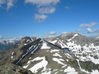 Cima delle Roccate, Bric di Conoja, Monte Rotondo, Cima Revelli e sullo sfondo il Mongioje
