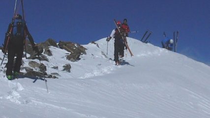 Arrivo in vetta