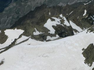 Il colle della Lausa dalla vetta