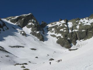 Pendio di salita al colle della Lausa a sinistra
