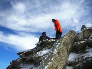 con i compagni di gita