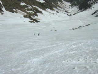 parte bassa della discesa