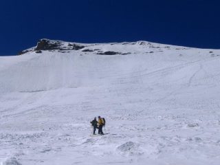 il pendio dopo le discese