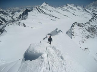 in prossimità della vetta