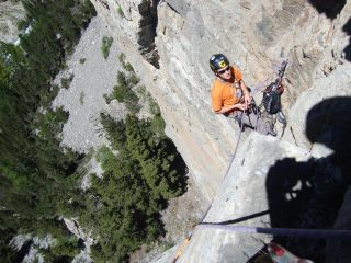 io sulla prima sosta (in realtà la S2, ma la S1 è meglio saltarla)