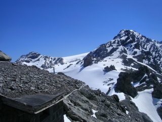 Il bivacco Provolino e il Monte Cristallo