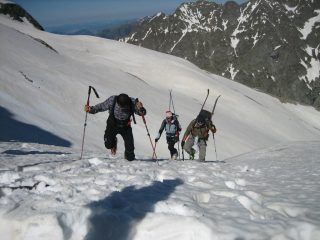 Arrivo al Passo dei Ghiacciai