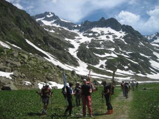 Il canalone dal fondovalle