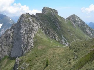 Uno sguardo indietro alla parte finale della cresta