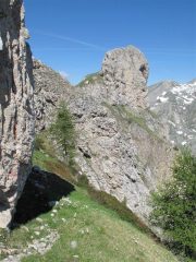 Dal torrione Mader le cenge dietro 