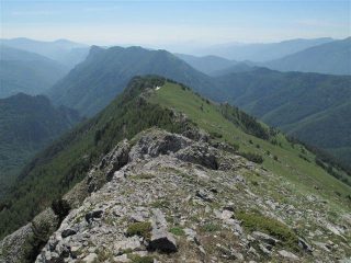 Parte del crinale percorso