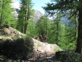 il trio verso lo Chabod