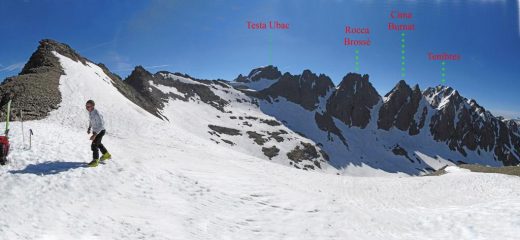 itinerario per la cima dal colle Lausa