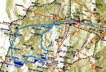 Il tracciato del sentiero