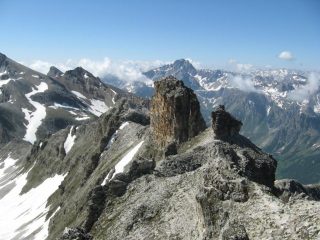 Dalla cima verso il colle di Rui