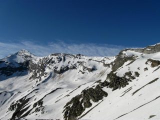 colle del carro  a dx con al centro il canalino 