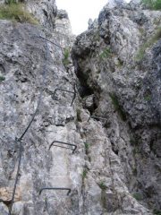 Un tratto della ferrata