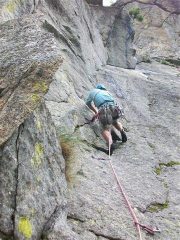 Sergio alle prese con il diedro