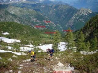 punto di partenza dal col Pussuy