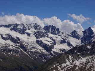 panorama sui Gemelli,nord Roccia Viva ,Becca di Gay testa Gran crou e testa di Valnontey