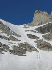 il canale dalla conca del ghiacciaio