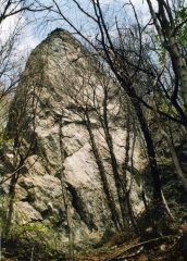 La falesia vista dal basso