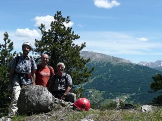 Il trio in cima.