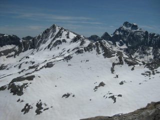 ancora neve verso l'Aiguillette