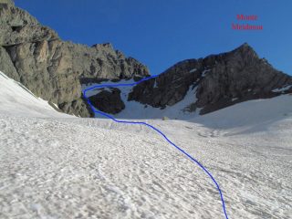 Da Pian Mait  l'itinerario per il Passo Luisass