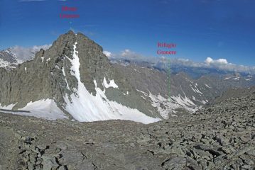 Il Granero con ikl canale, il lago lungo ed il rifugio Granero
