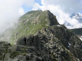 La cresta dalla Punta Rumella