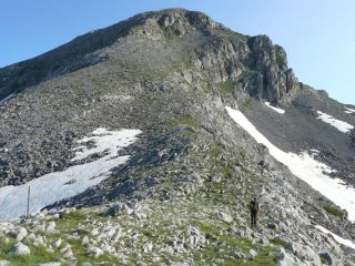vista sul Marguareis dal passo della Gaina