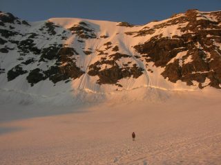 La parete all'alba del 28 giugno